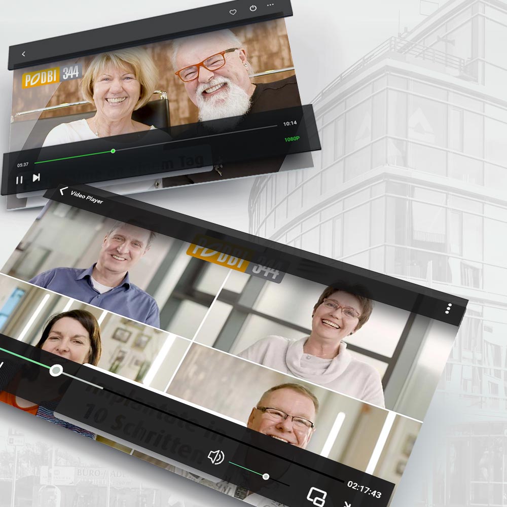 Patientenvideos für die Zahnarztpraxis PODBI344 in Hannover. Ein Projekt der parsmedia Praxismarketing GmbH.